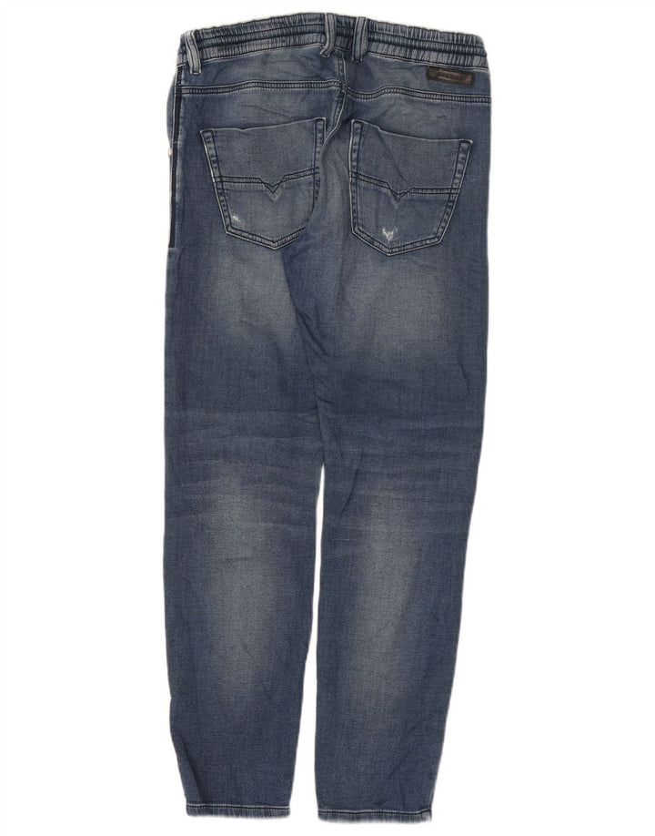 Женские рваные зауженные джинсы Diesel W27 L28, синий хлопок