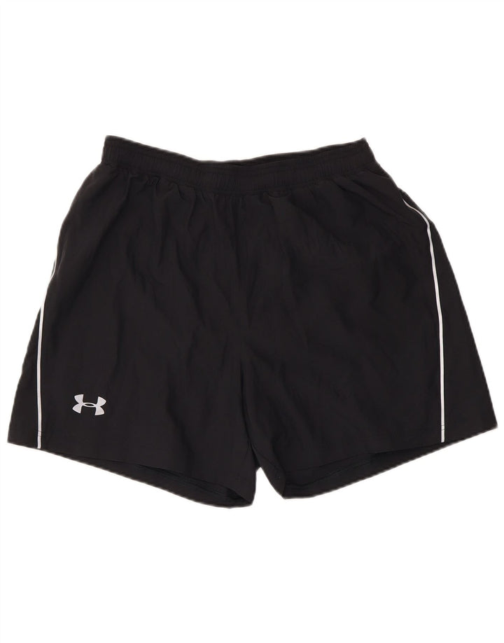 Мужские спортивные шорты Under Armour, средний черный полиэстер