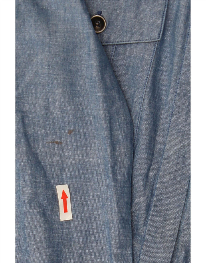 Женское платье-пуловер в стиле милитари BLAUER, маленький синий хлопок, Великобритания, 10 шт.