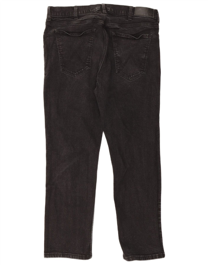 Мужские обычные прямые джинсы Wrangler W38 L30, черный хлопок