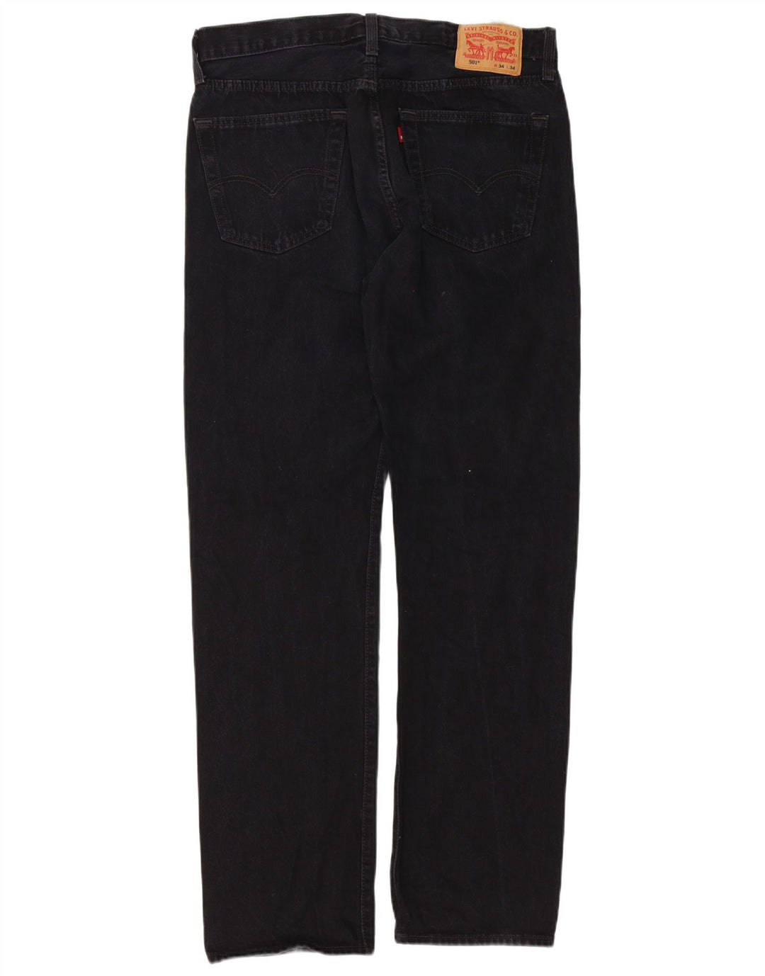 Мужские прямые джинсы Levi's 501 W34 L34, черный хлопок
