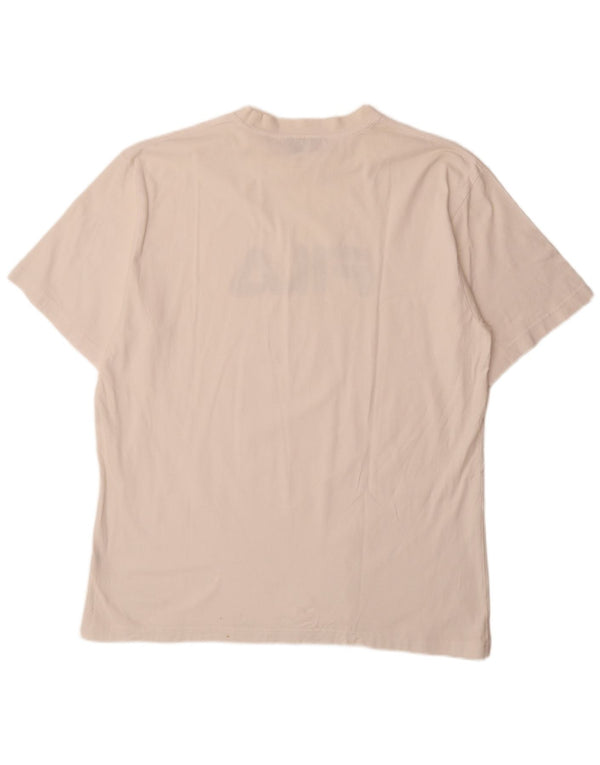 Мужская футболка Fila Regular с рисунком Top IT 58 2XL, белый хлопок