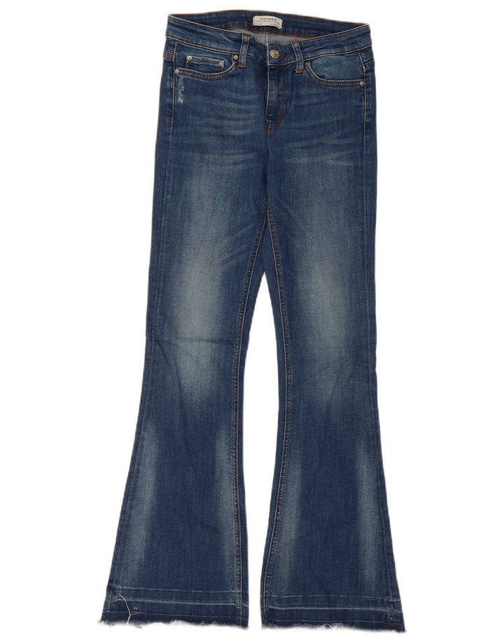 Женские расклешенные джинсы Zara EU 34 2XS W24 L31 синие