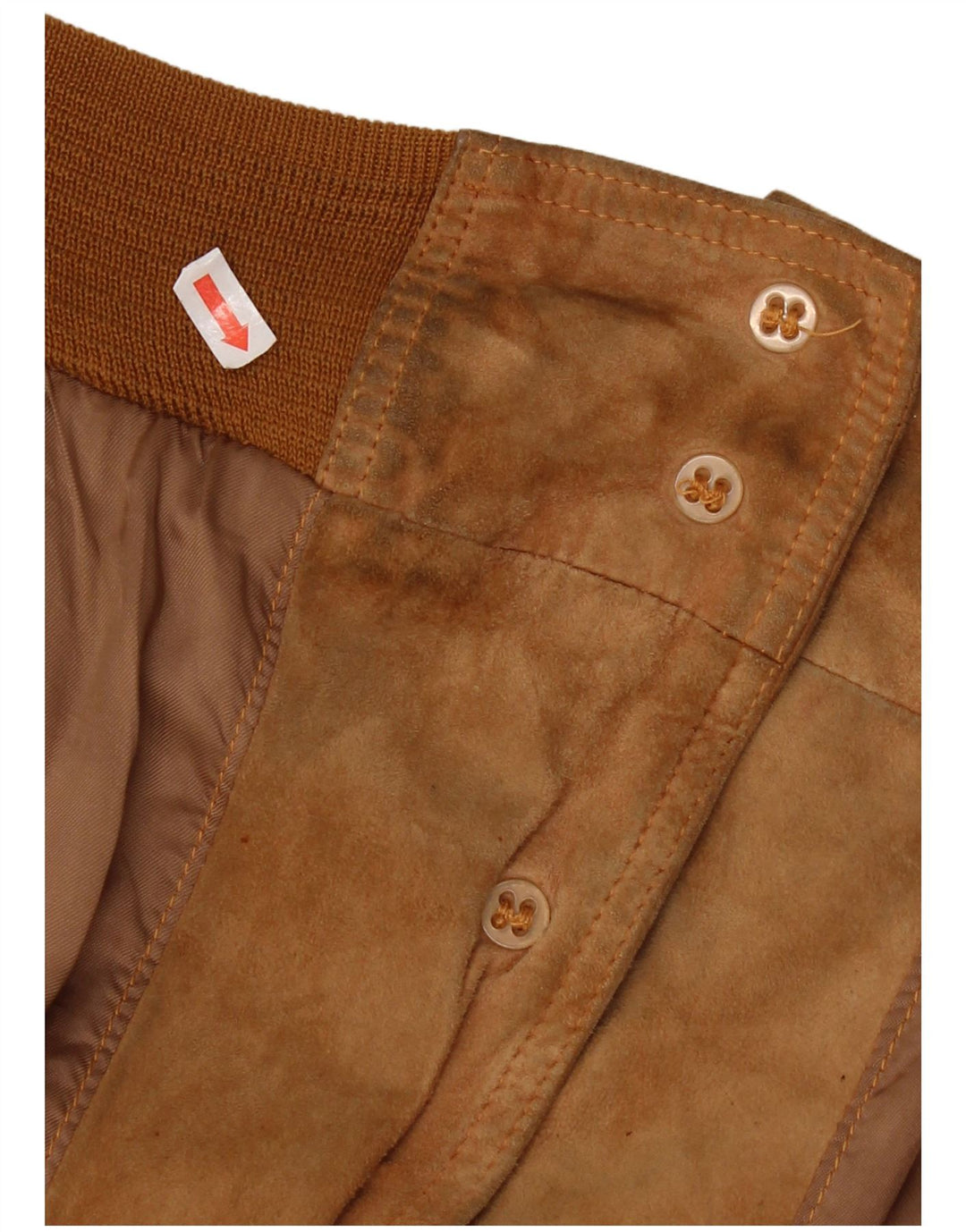 Винтажная мужская замшевая куртка-бомбер UK 42 XL Коричневая