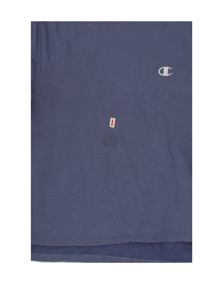 CHAMPION Womens Sweatshirt Jumper UK 10 Small Navy Blue Polyester Vintage Champion and Second-Hand Champion from Messina Hembry 
