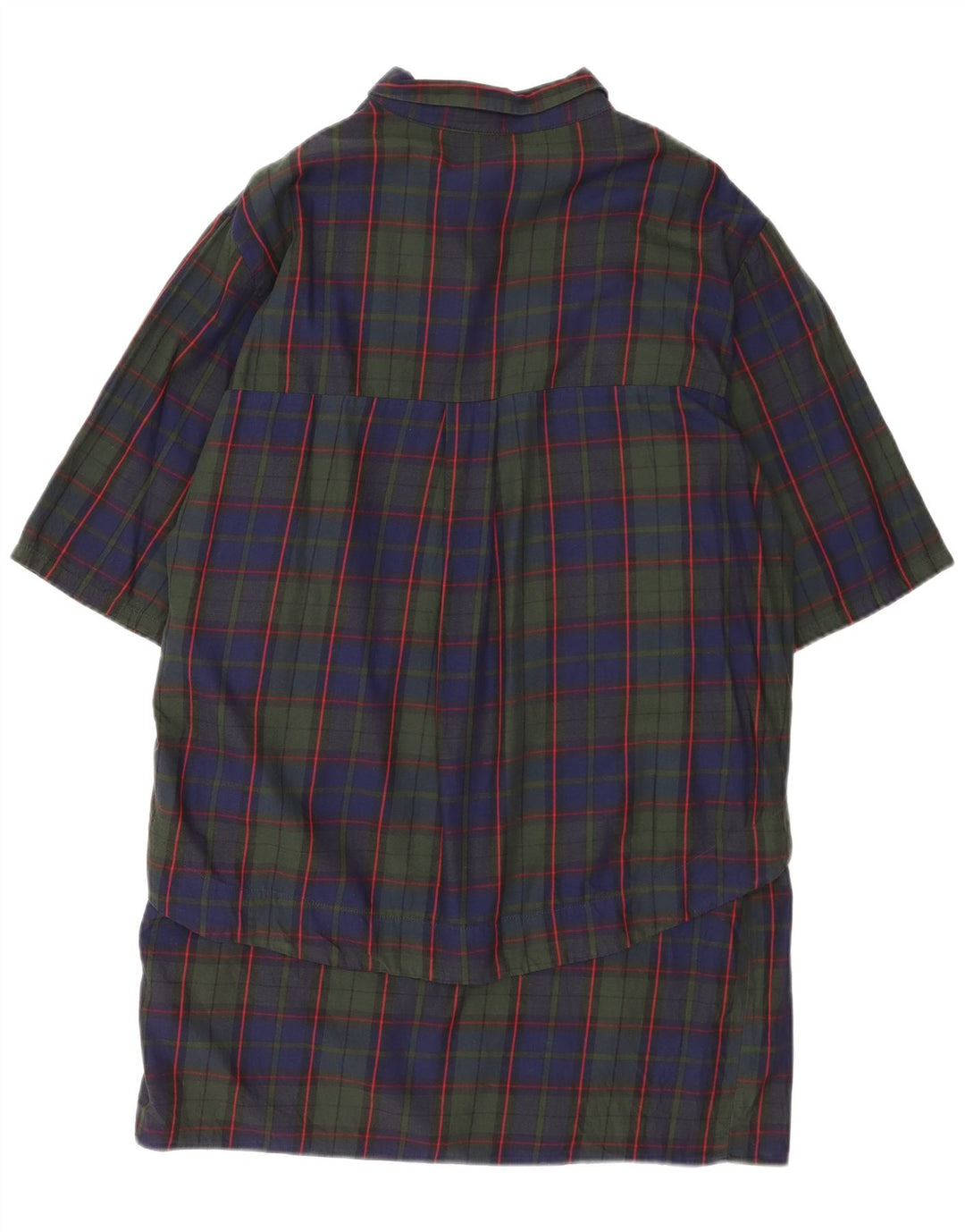 Женское платье-пуловер Zara с рукавом 3/4, Великобритания 16, большая темно-синяя клетка