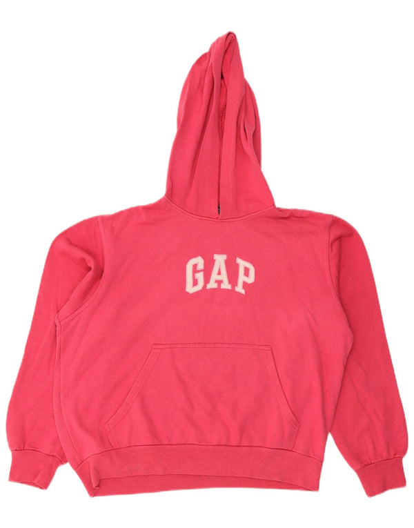 Женский джемпер с капюшоном Gap UK 16, большой розовый хлопок