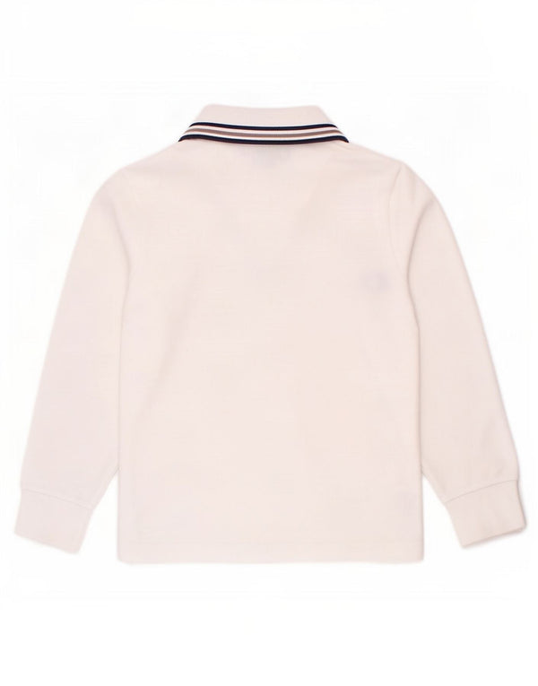 Рубашка-поло с длинными рукавами Fred Perry для мальчиков 3-4 лет, хлопок в белую полоску