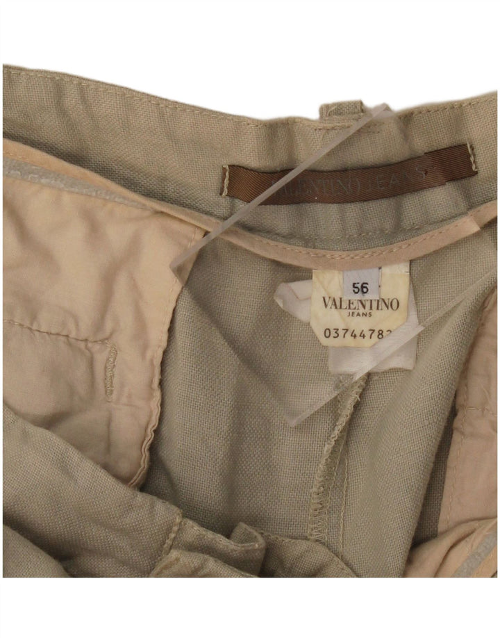 VALENTINO JEANS Мужские прямые повседневные брюки IT 56 3XL W38 L34 Бежевые