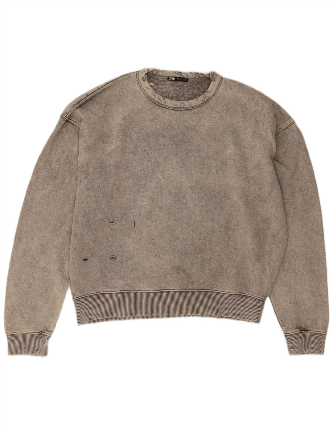 Мужской свитер Zara XL, серый хлопок