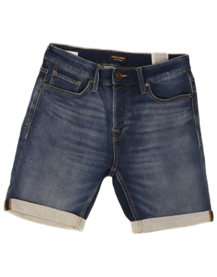 Мужские джинсовые шорты Jack & Jones, маленькие, синие, хлопок, W29