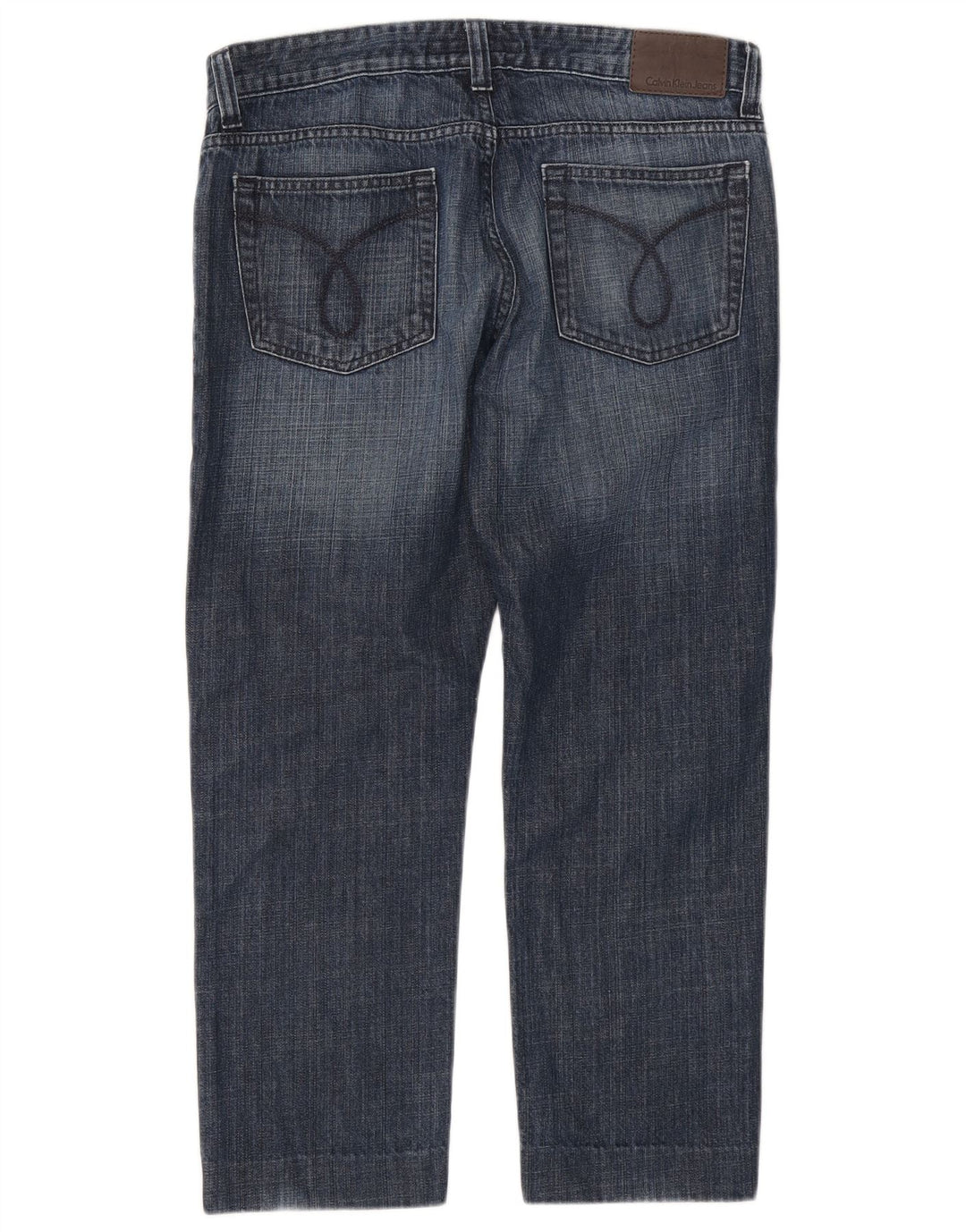 Женские укороченные джинсы скинни CALVIN KLEIN W33 L26 синие