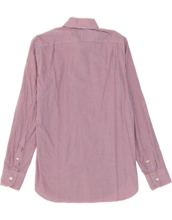 J. CREW Mens Ludlow Shirt Small Pink Check Cotton Vintage J. Crew and Second-Hand J. Crew from Messina Hembry 