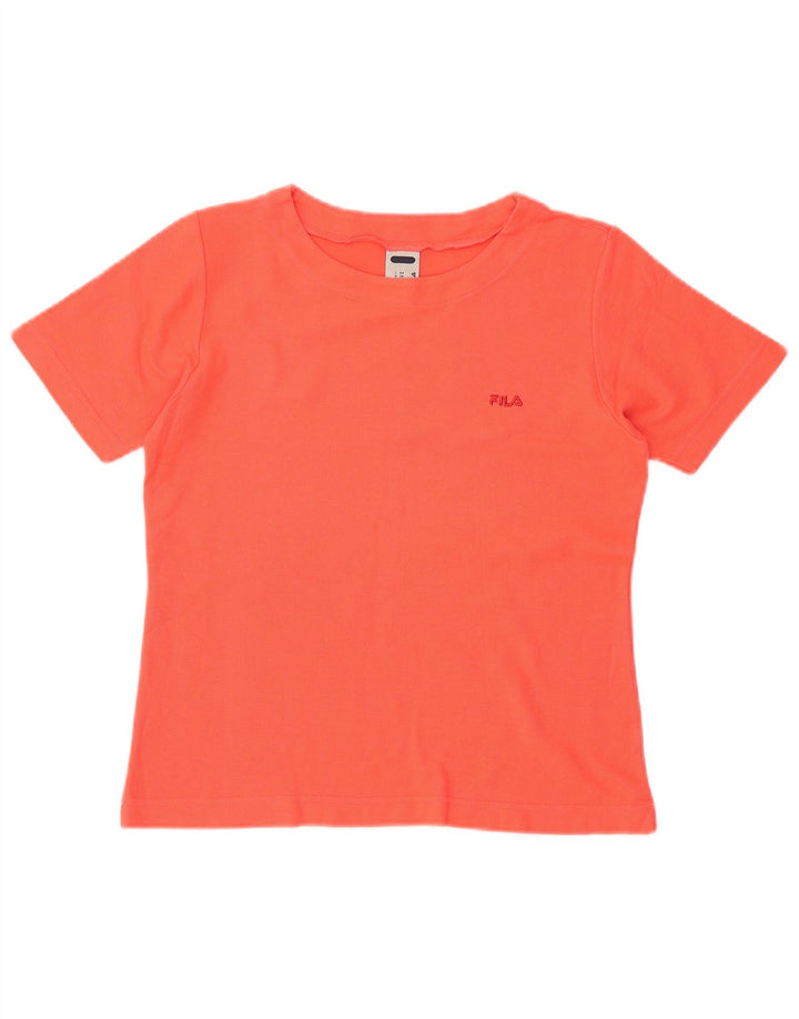 Женская укороченная футболка FILA IT 44 Medium Orange