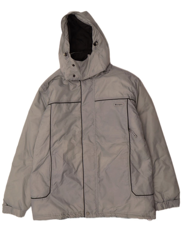 Мужская утепленная куртка с капюшоном CHAMPION UK 42 XL, синий полиамид