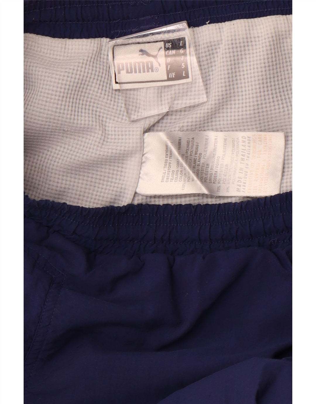 Женские спортивные брюки PUMA, брюки для бега, большие темно-синие нейлоновые спортивные штаны