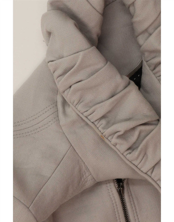 Женское пальто Zara UK 14, большое, серое, шерстяное