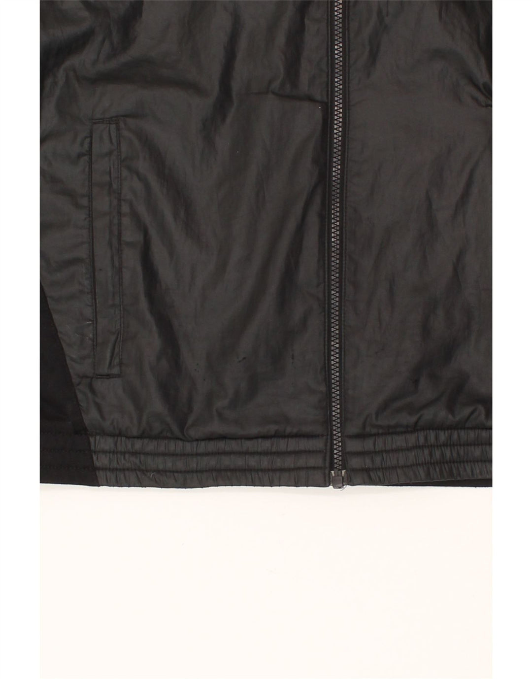 ADIDAS Mens Graphic Zip Hoodie Sweater UK 42/44 Large Black Polyester Vintage Adidas and Second-Hand Adidas from Messina Hembry 