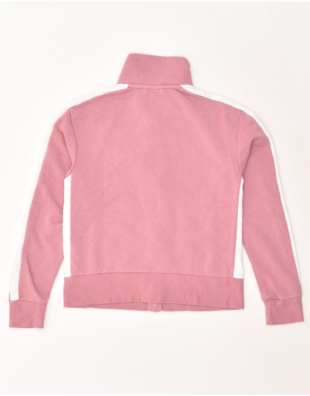 PUMA Womens Tracksuit Top Jacket UK 6 XS Pink Colourblock Cotton | Vintage Puma | Thrift | Second-Hand Puma | Used Clothing | Messina Hembry 