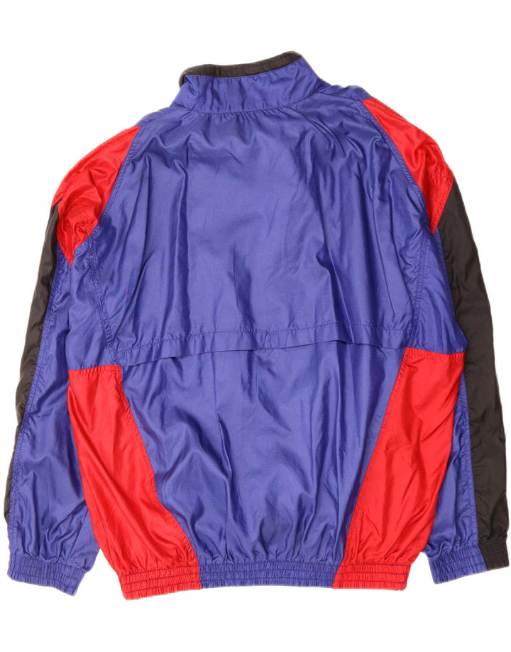 Мужская куртка-ветровка свободного кроя NIKE UK 44 2XL, синяя с цветными блоками