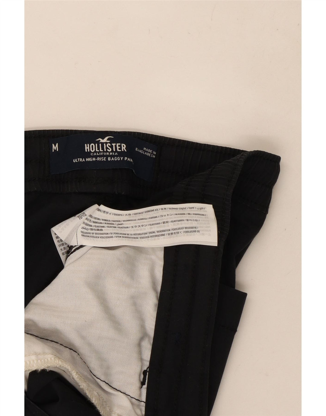Женские спортивные брюки Hollister, джоггеры, средний черный, хлопок