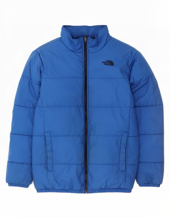 The North Face Boys Padded Jacket 15-16 Years XL Blue Polyester