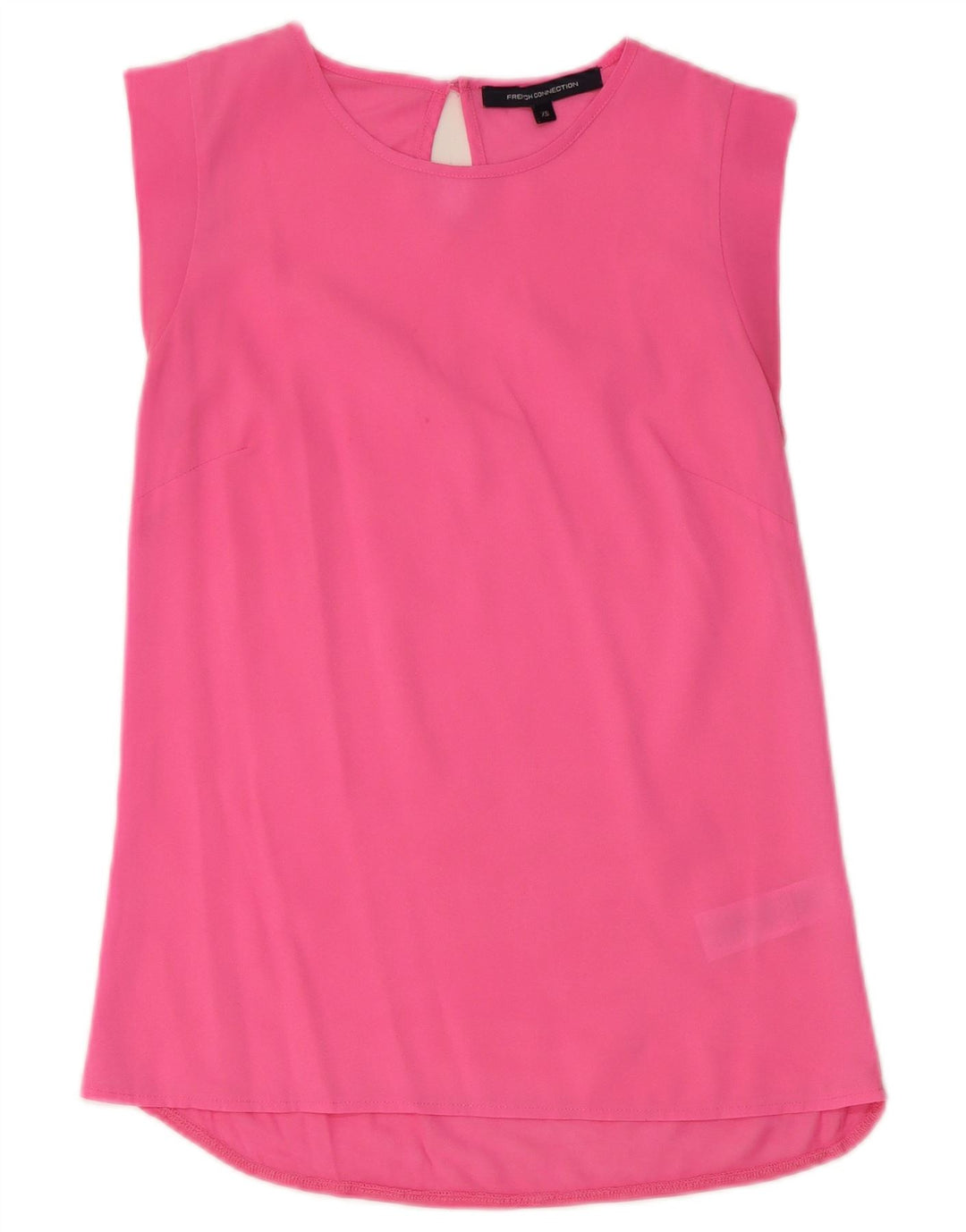 FRENCH CONNECTION Womens Sleeveless Blouse Top UK 6 XS Pink Polyester