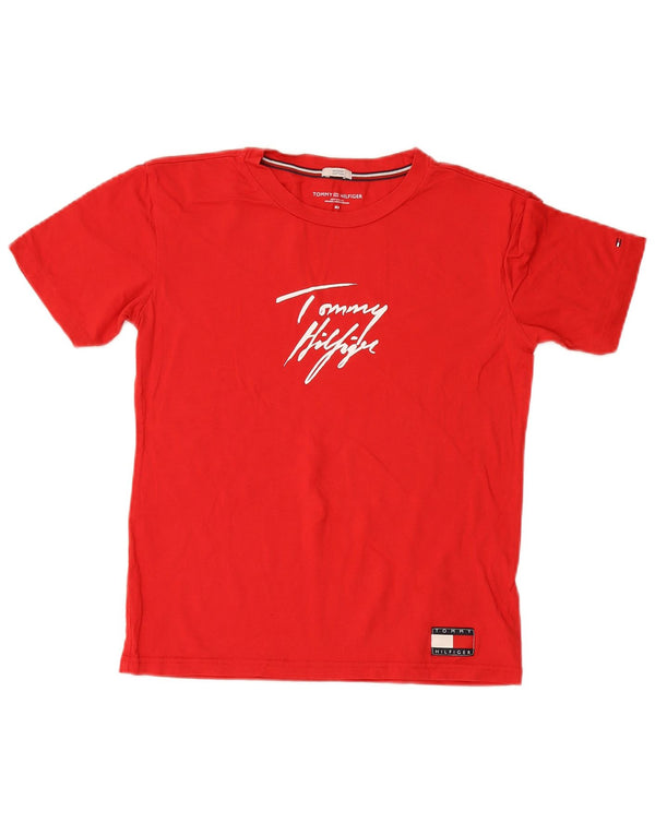 Женская футболка с рисунком Tommy Hilfiger Top UK 6 XS, красный хлопок