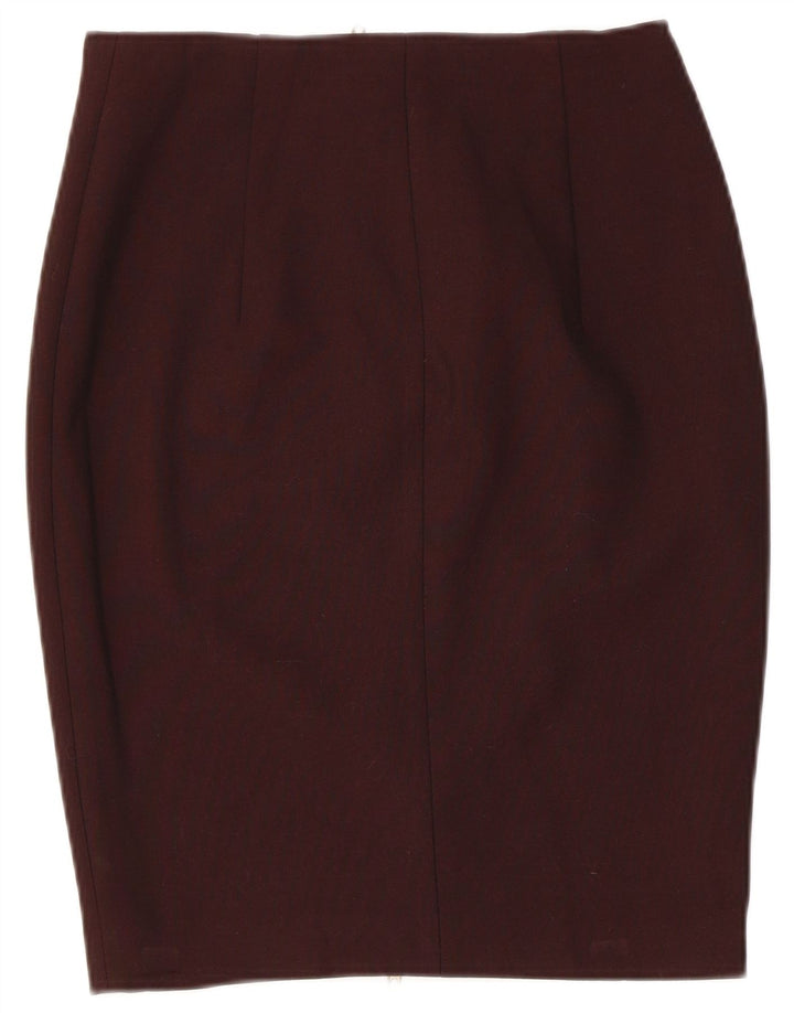 Женская юбка-карандаш Zara Medium W28 Бордовая вискоза