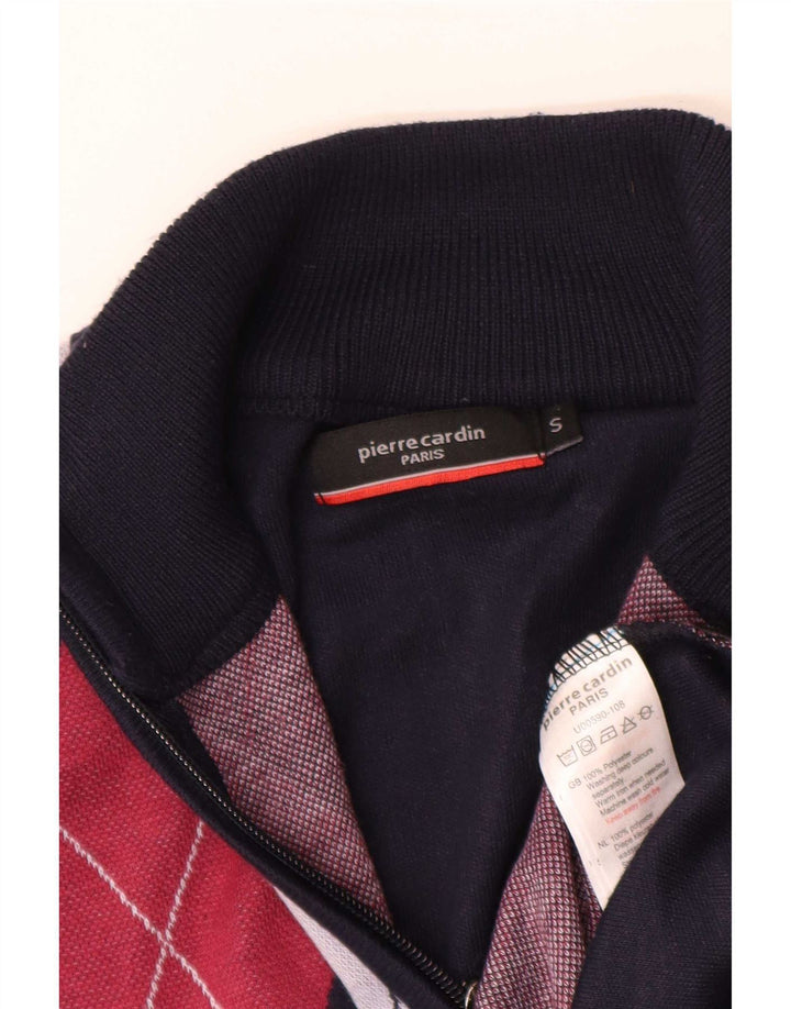 Мужской кардиган Pierre Cardin, маленький темно-синий с узором аргайл/бриллиант