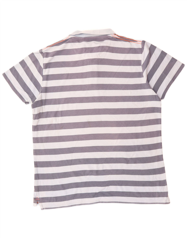 Мужская рубашка поло FAT FACE XL, хлопок в синюю полоску