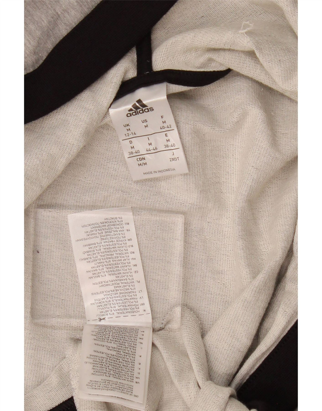 Женский кардиган с капюшоном ADIDAS UK 12/14, средний серый, цветные блоки