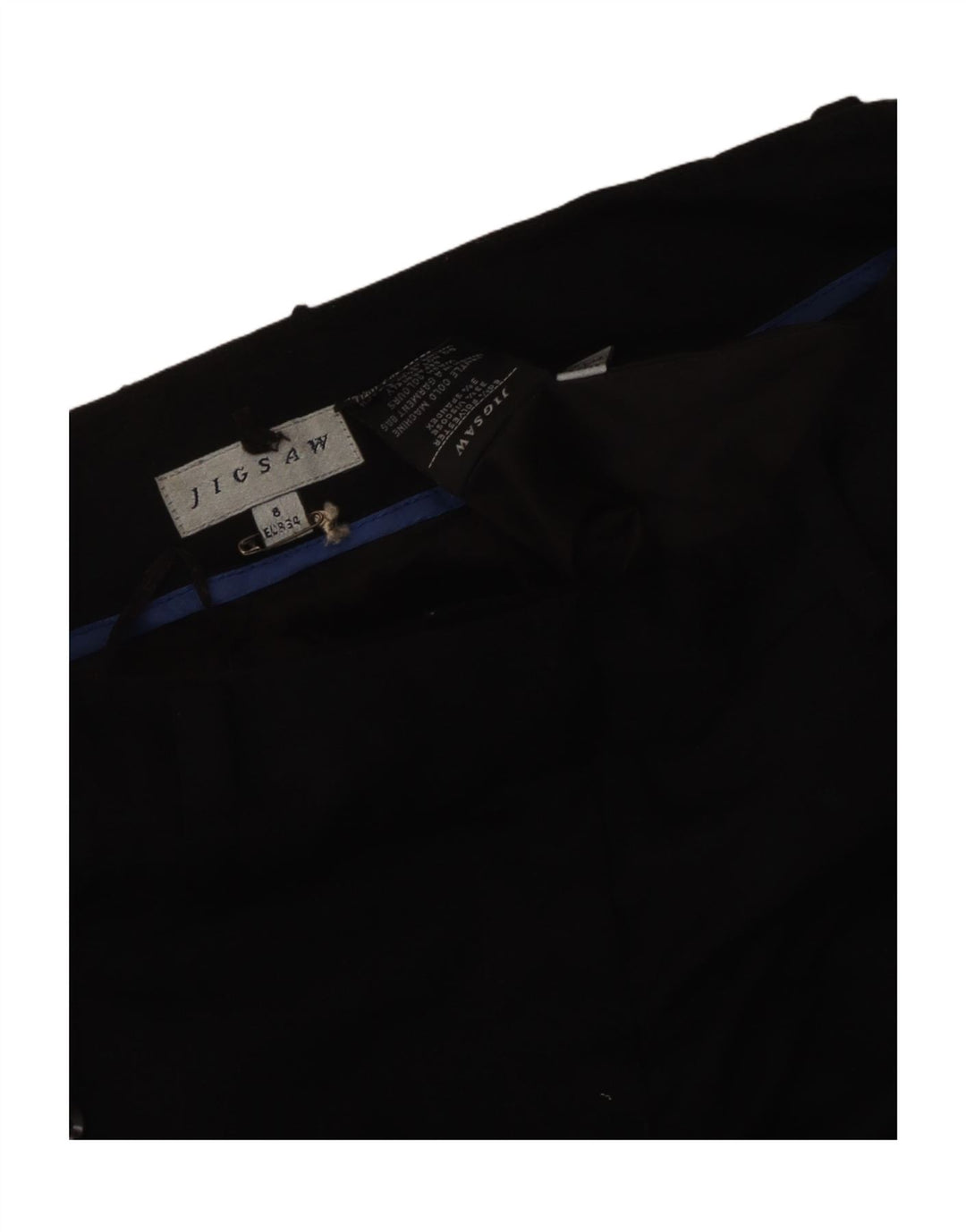 Женские брюки чинос Jigsaw Bootcut UK 8, маленькие W30 L31, черный полиэстер
