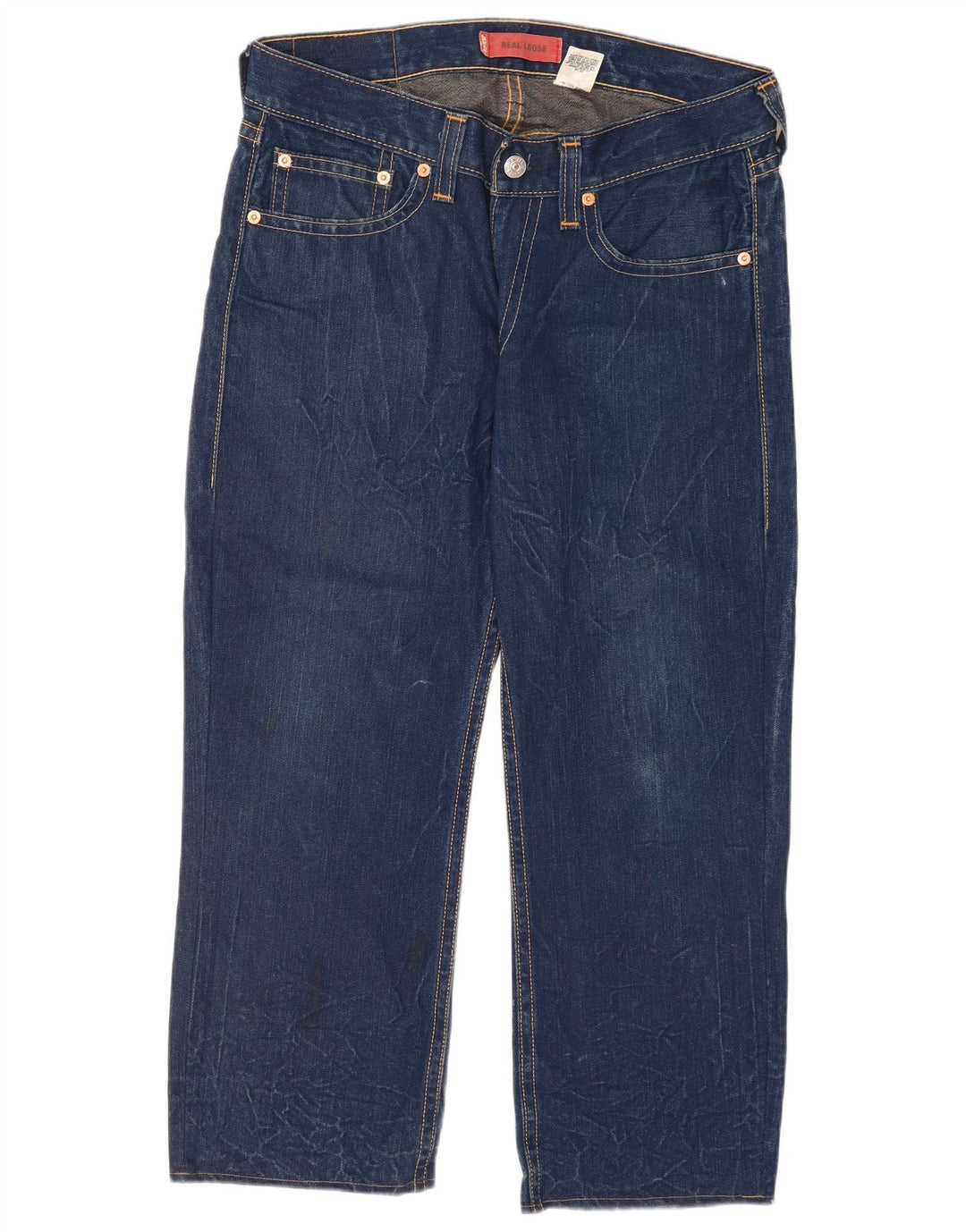 Мужские свободные джинсы Levi's W34 L27 темно-синие, хлопок