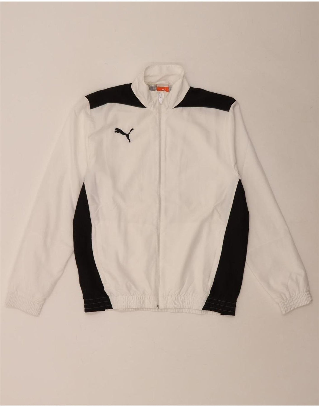 Спортивный костюм PUMA для мальчиков, верхняя куртка 15–16 лет, белый полиэстер с цветными блоками