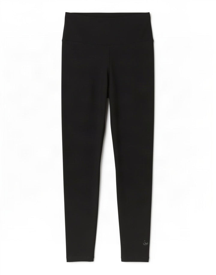 Женские леггинсы Nike Dri Fit UK 10, маленькие черные полиэстер