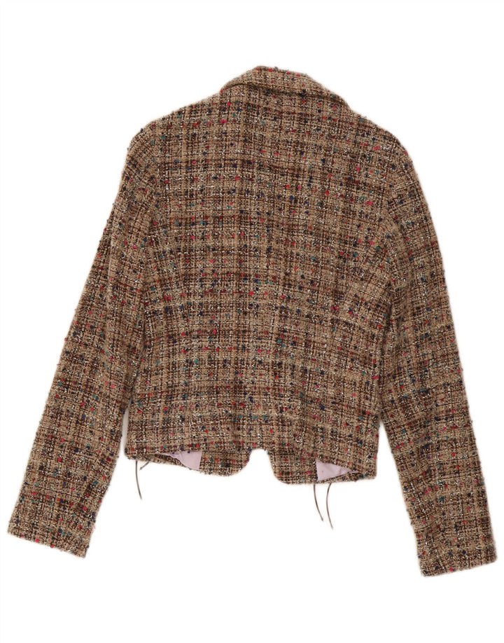 Женский пиджак Max & Co. UK 10, маленький, бежевый, шерстяной с крапинками