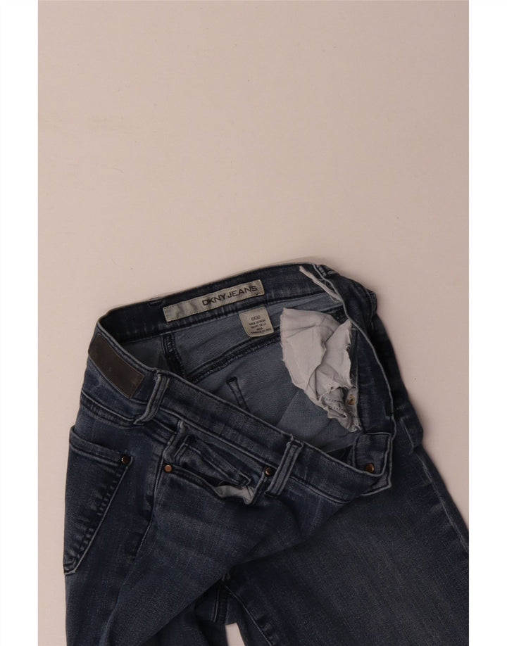 Женские узкие джинсы DKNY US 6, средние W30 L30, синие, хлопок