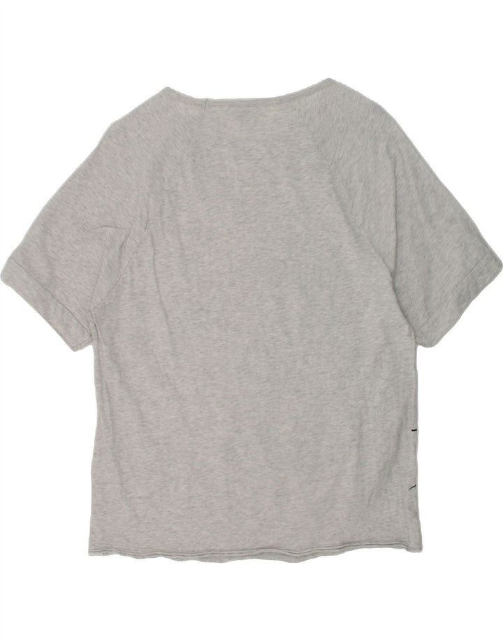 BENETTON Girls Graphic T-Shirt Top 15-16 Years S Grey Animal Print Cotton | Vintage Benetton | Thrift | Second-Hand Benetton | Used Clothing | Messina Hembry 