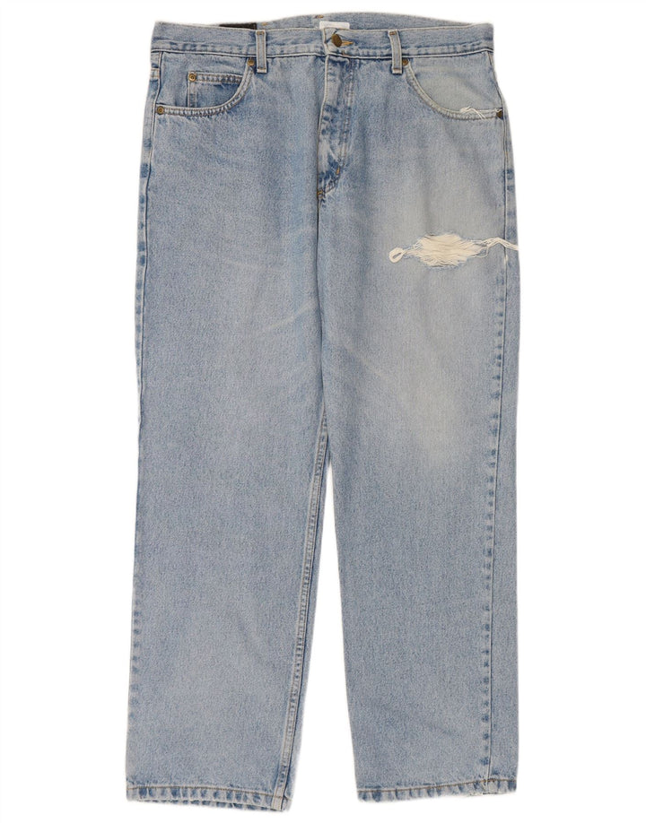Мужские прямые джинсы LEE W36 L30, синий хлопок