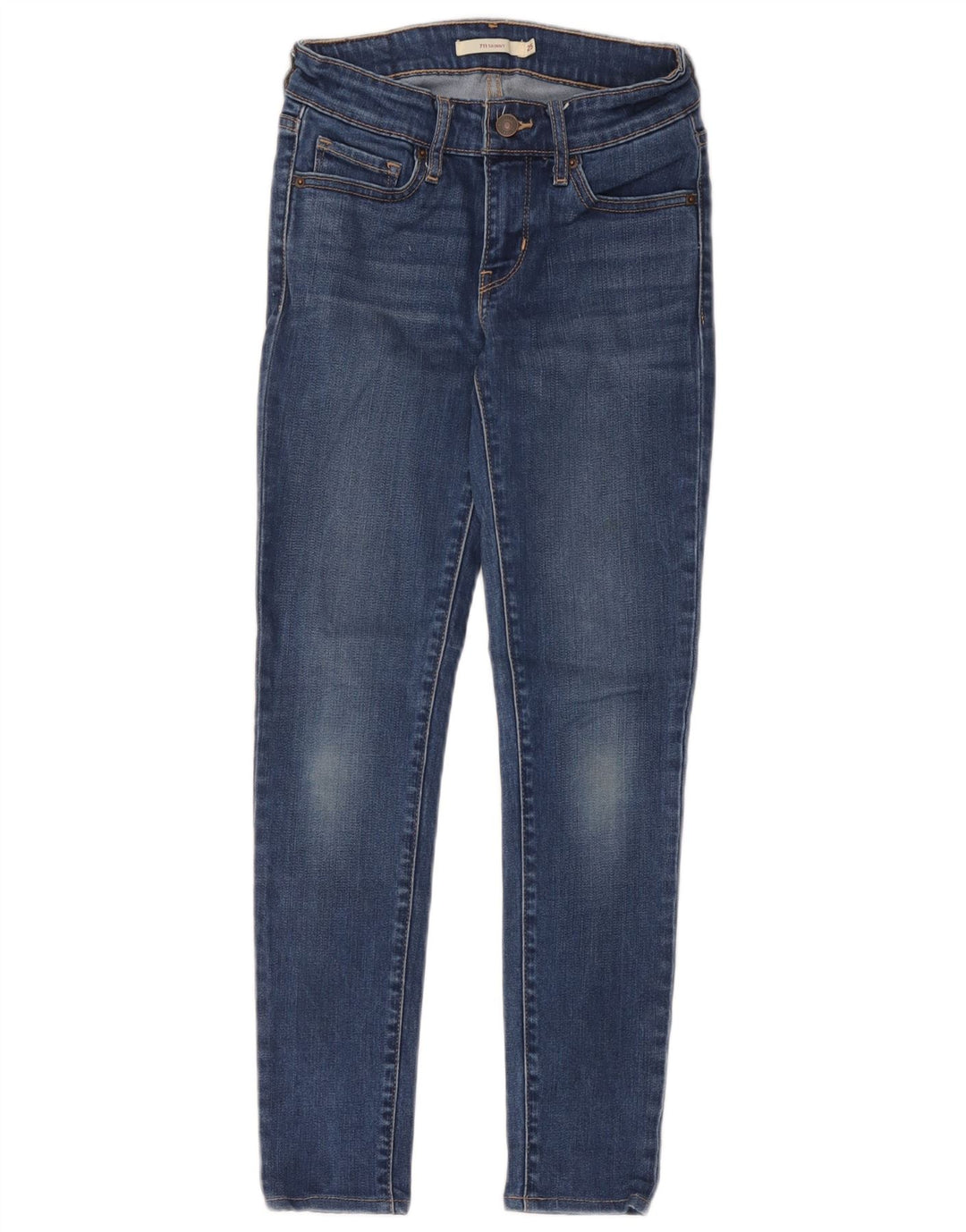 Женские джинсы скинни Levi's 711 W25 L26 синие, полиэстер