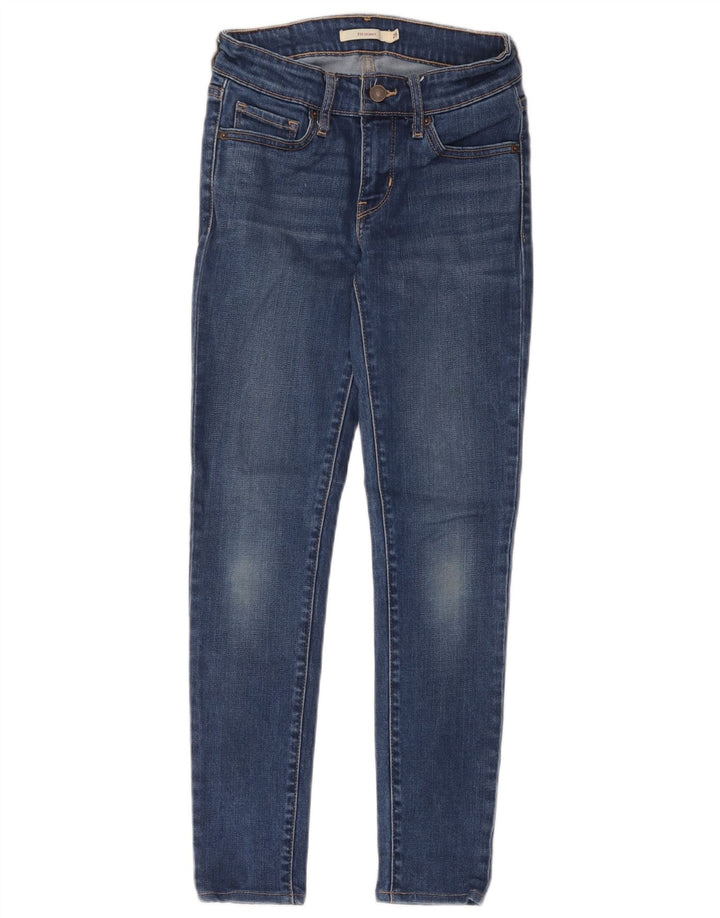 Женские джинсы скинни Levi's 711 W25 L26 синие, полиэстер