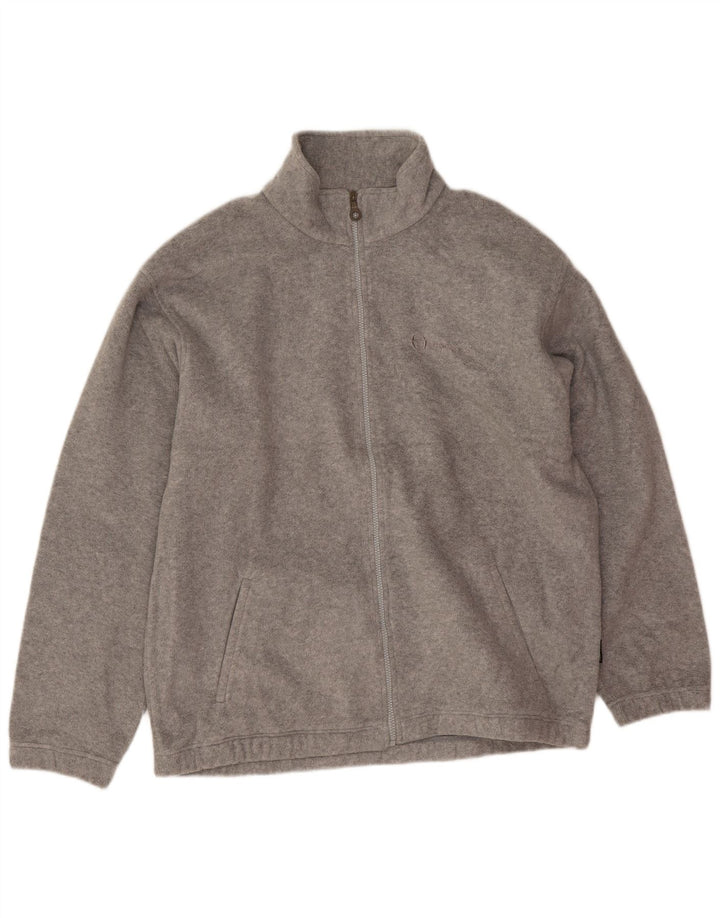 Мужская флисовая куртка Sergio Tacchini UK 42 XL серая в крапинку