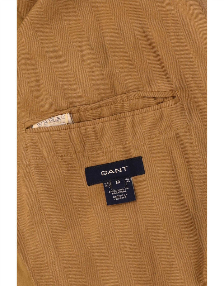 Мужской пиджак Gant на 2 пуговицах IT 50, большой коричневый лен