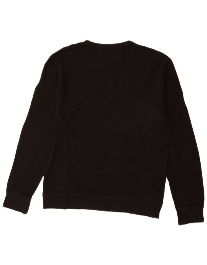 Мужской джемпер с круглым вырезом Zara 2XL, черный