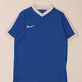 Футболка NIKE для мальчиков Dri Fit, топ 10–11 лет, средний синий с цветными блоками