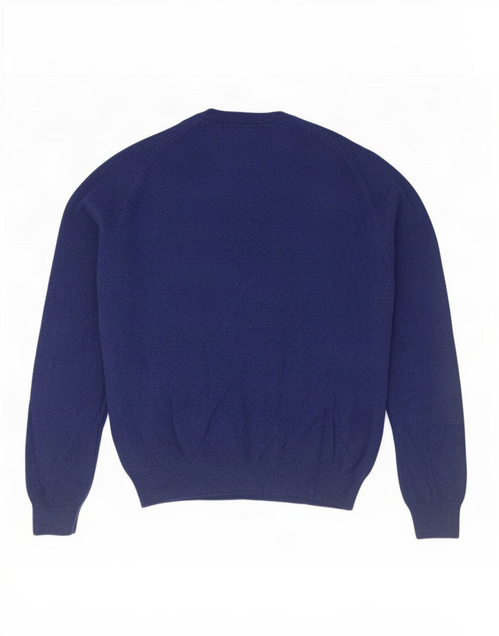 Мужской джемпер с круглым вырезом Marks & Spencer Blue Harbour, средний, из овечьей шерсти