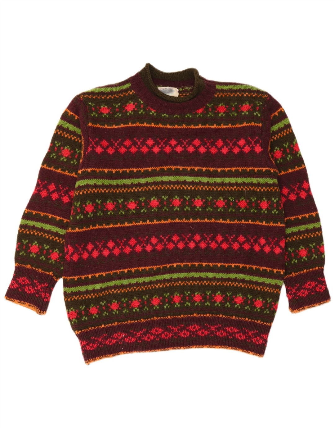 Мужской джемпер с высоким воротником Benetton IT 48 Medium Multicolored