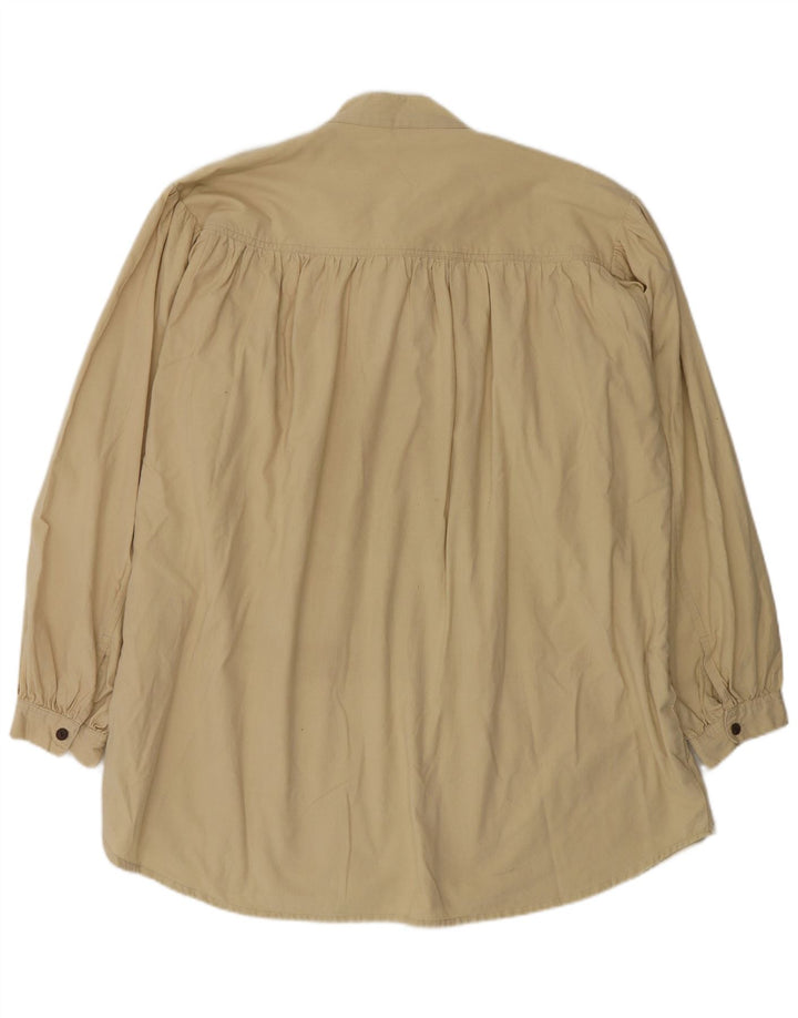 Мужская рубашка-пуловер VINTAGE XL, зеленая хлопковая богемная рубашка