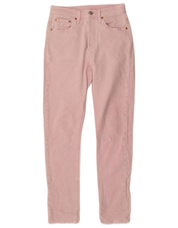 Женские прямые джинсы Levi's 501 W25 L30, розовый хлопок